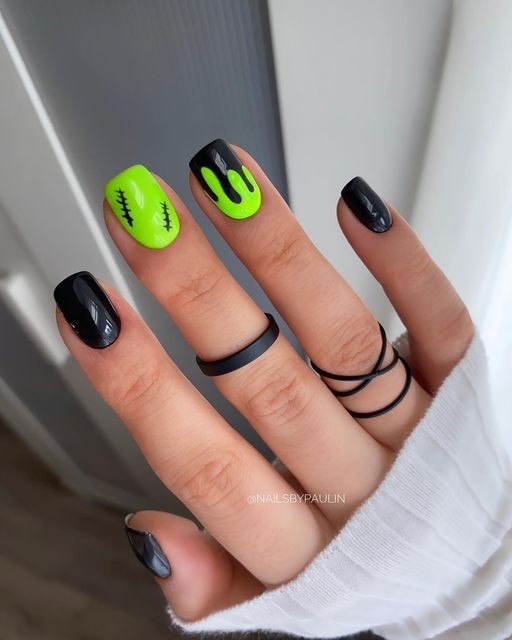 Embrace the Dark Side: 25 Black Nails Ideas for Halloween