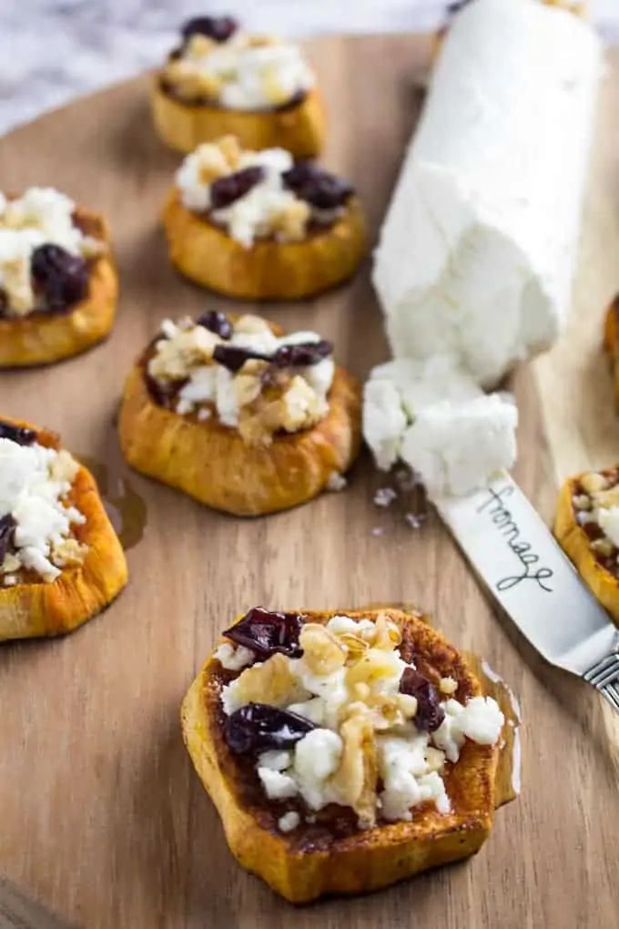 Sweet Potato Rounds with Goat Cheese