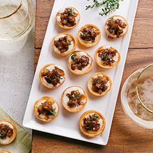 Caramelized Onion and Gruyere Tartlets