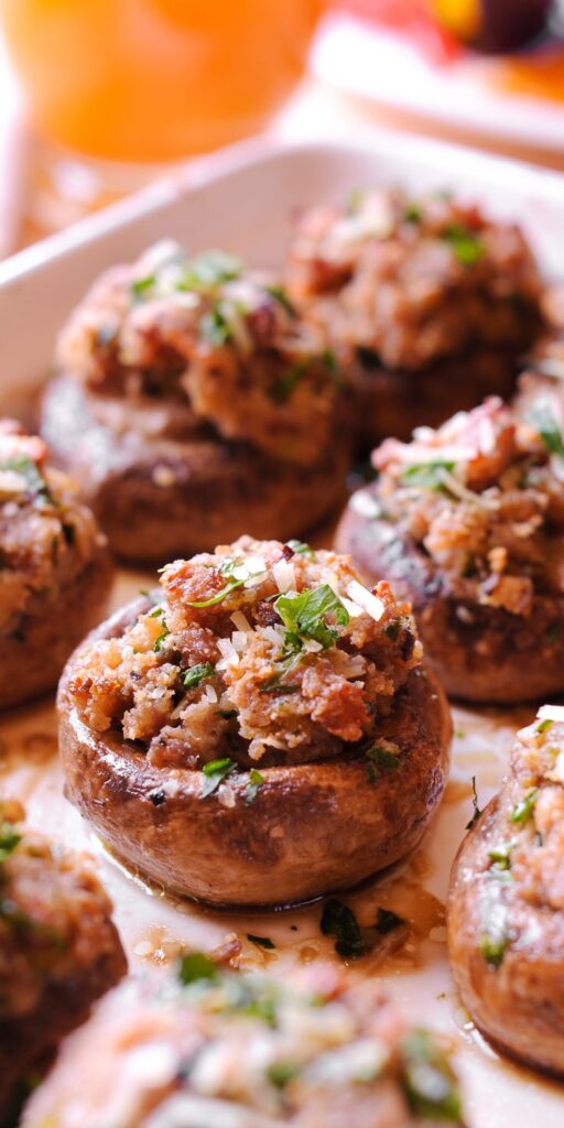 Stuffed Mushrooms with Sausage