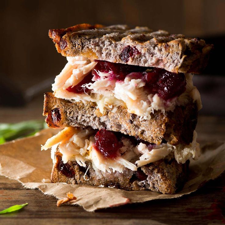 Cranberry Turkey Grilled Cheese Sandwich