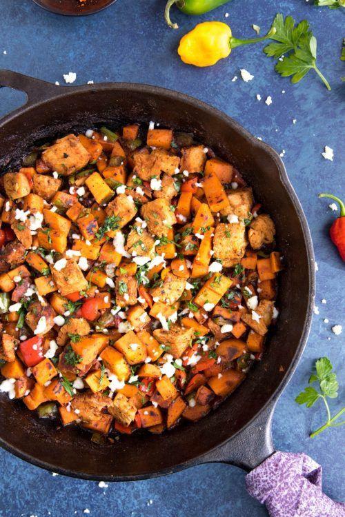 Sweet Potato and Turkey Hash