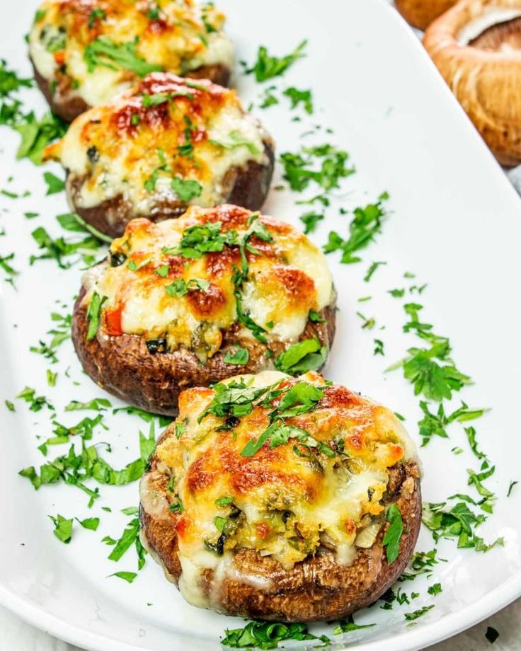 Stuffing-Stuffed Portobello Mushrooms