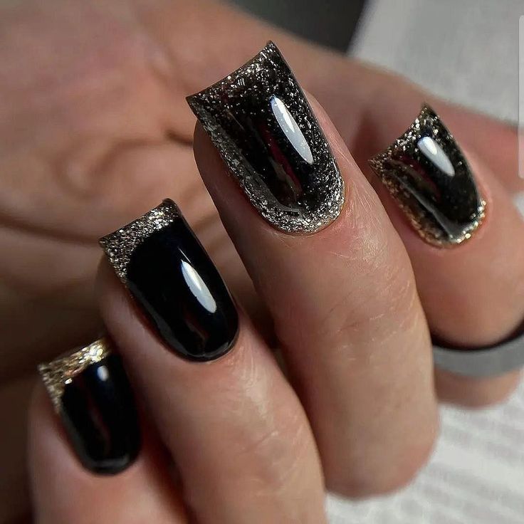 Black Glam Nails